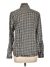 J.Crew Houndstooth Black Long Sleeve Button-Down Shirt Size 12 - photo 2