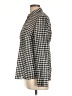 J.Crew Houndstooth Black Long Sleeve Button-Down Shirt Size 12 - photo 5