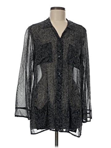 Dana Buchman 3/4 Sleeve Silk Top (view 1)