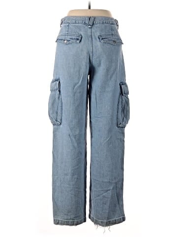 Madewell Low-Slung Straight Cargo Jeans in Coleman Wash (view 2)