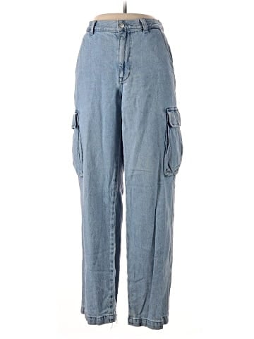 Madewell Low-Slung Straight Cargo Jeans in Coleman Wash (view 1)