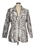 Missguided Animal Print Silver Blazer Size 14 - photo 1