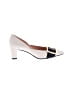 Bally 100% Leather Color Block Ivory Heels Size EU 39 1/2 - photo 1