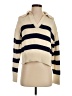 Velvet by Graham & Spencer Stripes Ivory Pullover Sweater Size XS - photo 1