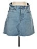 RE/DONE 100% Cotton Blue Denim Skirt Size 26 waist - photo 1