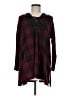 Venus Plaid Burgundy Poncho Size M - photo 1