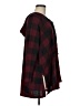 Venus Plaid Burgundy Poncho Size M - photo 4