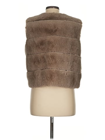 Papaya Faux Fur Vest (view 2)