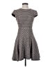 Eliza J Houndstooth Gray Casual Dress Size 4 - photo 1