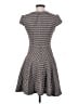 Eliza J Houndstooth Gray Casual Dress Size 4 - photo 2