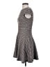 Eliza J Houndstooth Gray Casual Dress Size 4 - photo 5