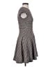 Eliza J Houndstooth Gray Casual Dress Size 4 - photo 4
