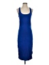 Express Solid Blue Casual Dress Size S - photo 1