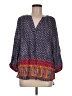 Soft Surroundings 100% Viscose Blue 3/4 Sleeve Blouse Size M - photo 1