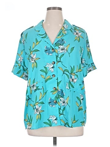 Worthington Short Sleeve Blouse (view 1)