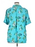 Worthington 100% Polyester Tropical Teal Short Sleeve Blouse Size XL - photo 2