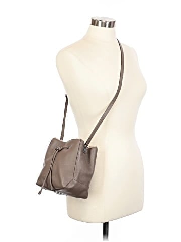 Brunello Cucinelli Leather Bucket Bag (view 2)