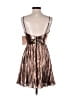 City Studio Metallic Silver Cocktail Dress Size 5 - photo 2