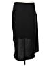 Naked Zebra Solid Black Formal Skirt Size L - photo 2