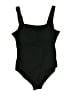 Seraphine Solid Black One Piece Swimsuit Size M - photo 1