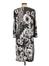 Studio One Print Gray Casual Dress Size L - photo 2