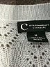 C by Bloomingdales 100% Cashmere Chevron-herringbone Blue Cashmere Pullover Sweater Size M - photo 7