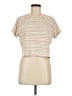 Lululemon Athletica Stripes Tan Short Sleeve Turtleneck One size - photo 1