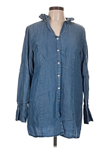 Soft Surroundings Long Sleeve Button-Down Shirt (view 1)