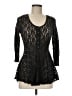 Free People Black 3/4 Sleeve Top Size M - photo 1