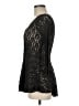 Free People Black 3/4 Sleeve Top Size M - photo 5
