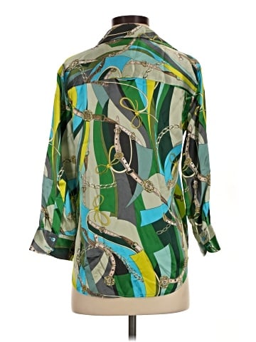 L'Agence 3/4 Sleeve Silk Top (view 2)