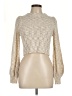 Altar'd State Metallic Tan Turtleneck Sweater Size L - photo 1