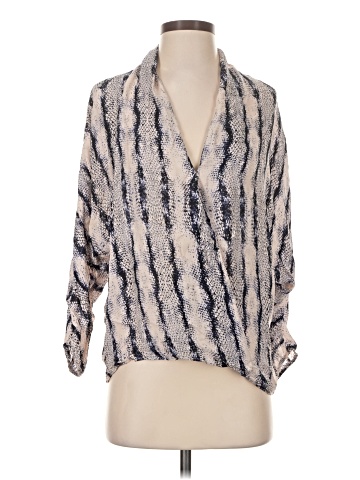 Parker Long Sleeve Silk Top (view 1)