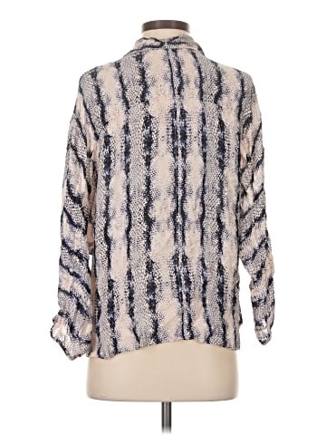 Parker Long Sleeve Silk Top (view 2)