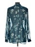Kut from the Kloth 100% Polyester Teal Long Sleeve Blouse Size L - photo 2