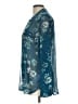 Kut from the Kloth 100% Polyester Teal Long Sleeve Blouse Size L - photo 5