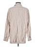 Frank & Eileen Stripes Tan Long Sleeve Blouse Size S - photo 2