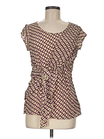 Edme & Esyllte Short Sleeve Silk Top (view 1)