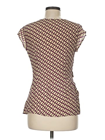 Edme & Esyllte Short Sleeve Silk Top (view 2)