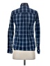 J.Crew 100% Cotton Checkered-gingham Blue Long Sleeve Button-Down Shirt Size 00 - photo 2