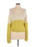 Lovers + Friends 100% Acrylic Color Block Yellow Pullover Sweater Size S - photo 1