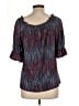 Chenault Blue 3/4 Sleeve Blouse Size L - photo 2
