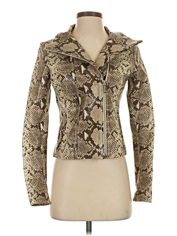 MICHAEL Michael Kors Leather Jacket (view 1)
