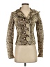 MICHAEL Michael Kors 100% Leather Animal Print Gold Leather Jacket Size XS - photo 1