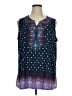 Catherines Blue Sleeveless Blouse Size 1X - photo 1