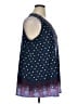 Catherines Blue Sleeveless Blouse Size 1X - photo 4