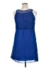 Max Studio Blue Casual Dress Size XL - photo 2