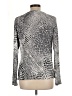 Chaus Silver Long Sleeve Top Size L - photo 2