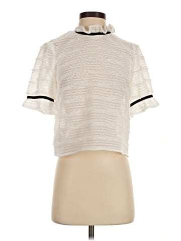 BCBGMAXAZRIA Short Sleeve Top (view 1)