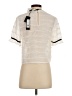 BCBGMAXAZRIA 100% Polyester Ivory Short Sleeve Top Size XS - photo 2